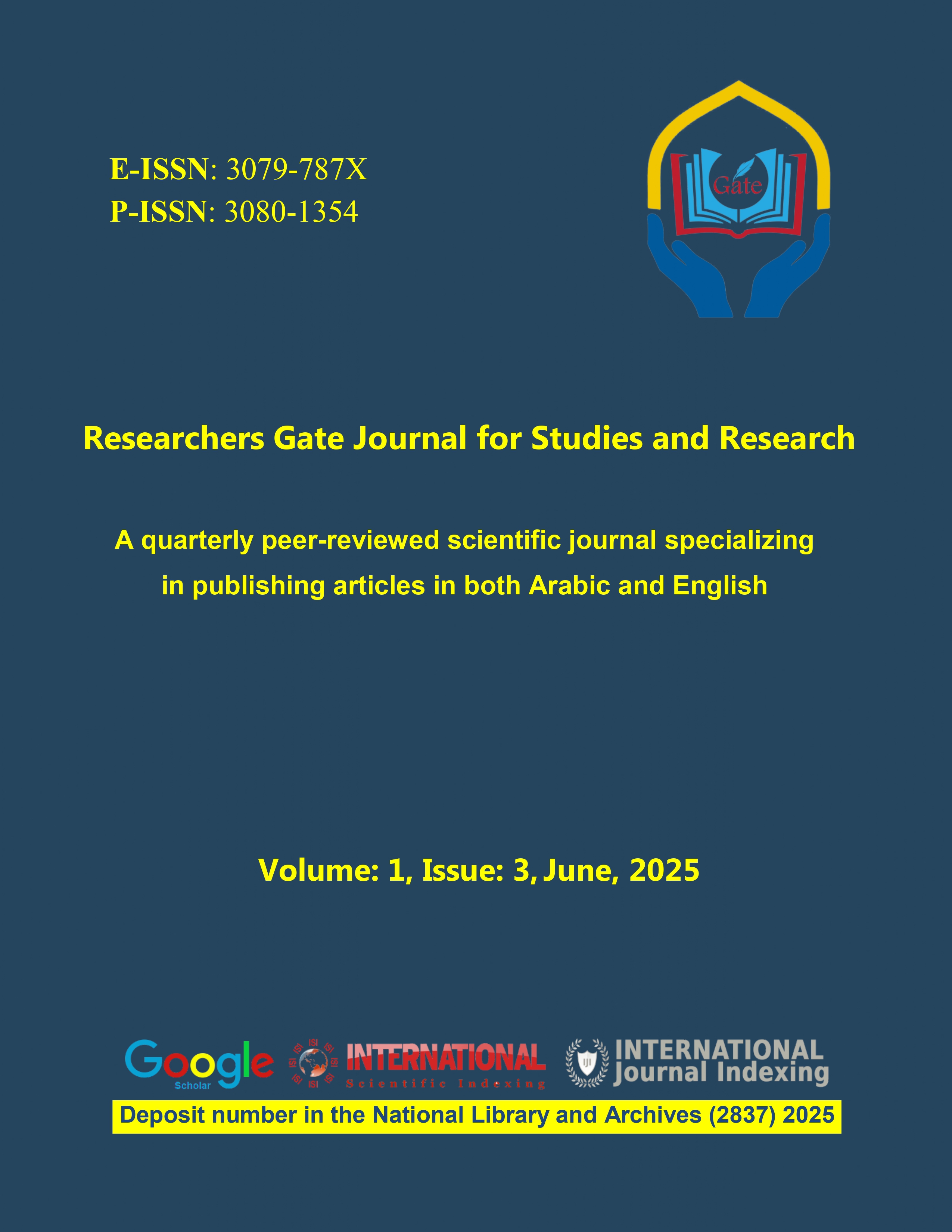 					View Vol. 1 No. 3 (2025): Researchers Gate journal for studies and researches
				